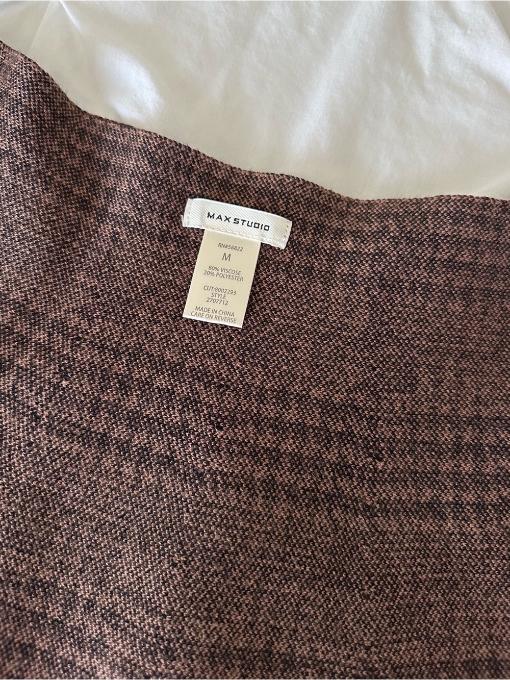 Max Studio brown houndstooth skirt - Picture 4 of 4